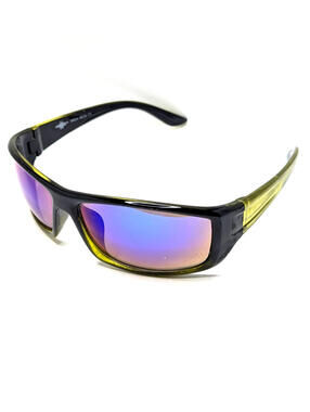 Vintage Images Sunglasses 99624 MC24 Green Wrap Bright Lenses